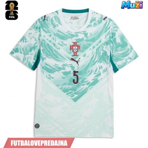 Lacne Muži Futbalové dres Portugalsko Diogo Dalot #5 MS 2026 Krátky Rukáv - Preč
